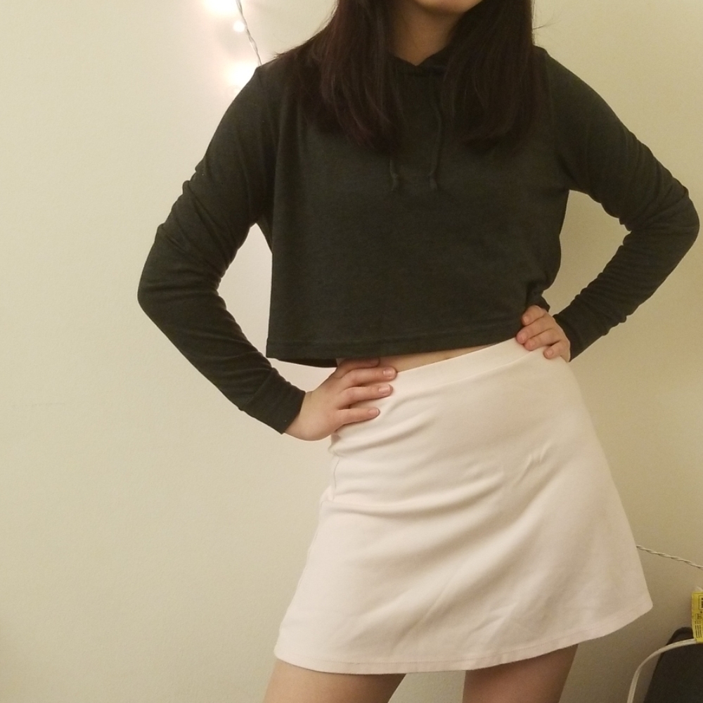 Long sleeve american apparel crop top